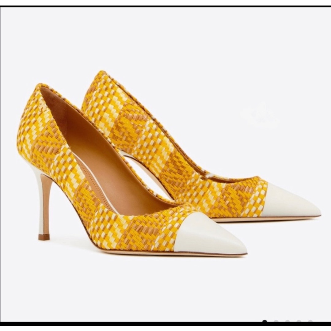 Tory Burch Penelope Woven Cap Toe Pumps